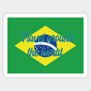 Travel Around the World - Brazil Sticker